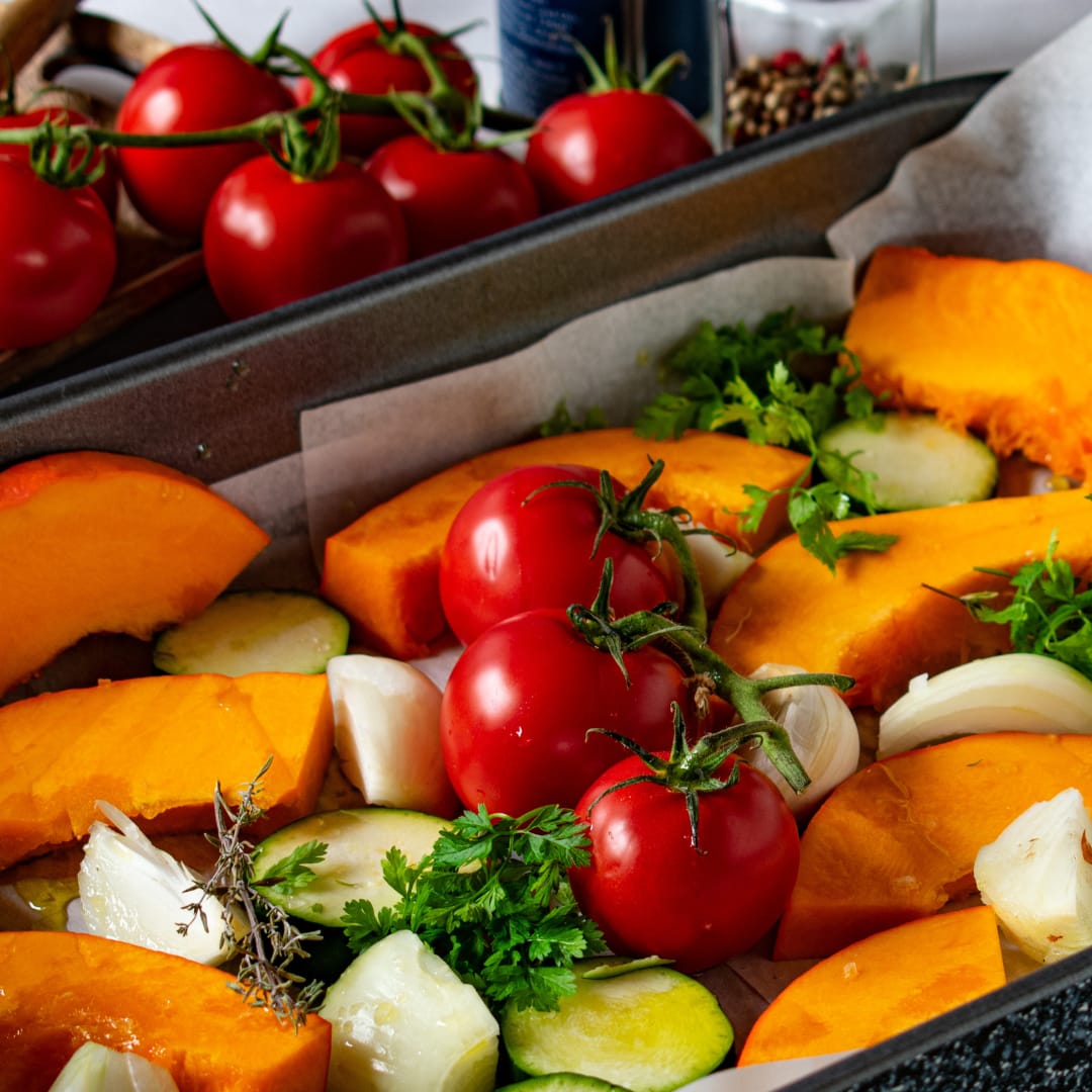 Ofengemüse mit Kürbis